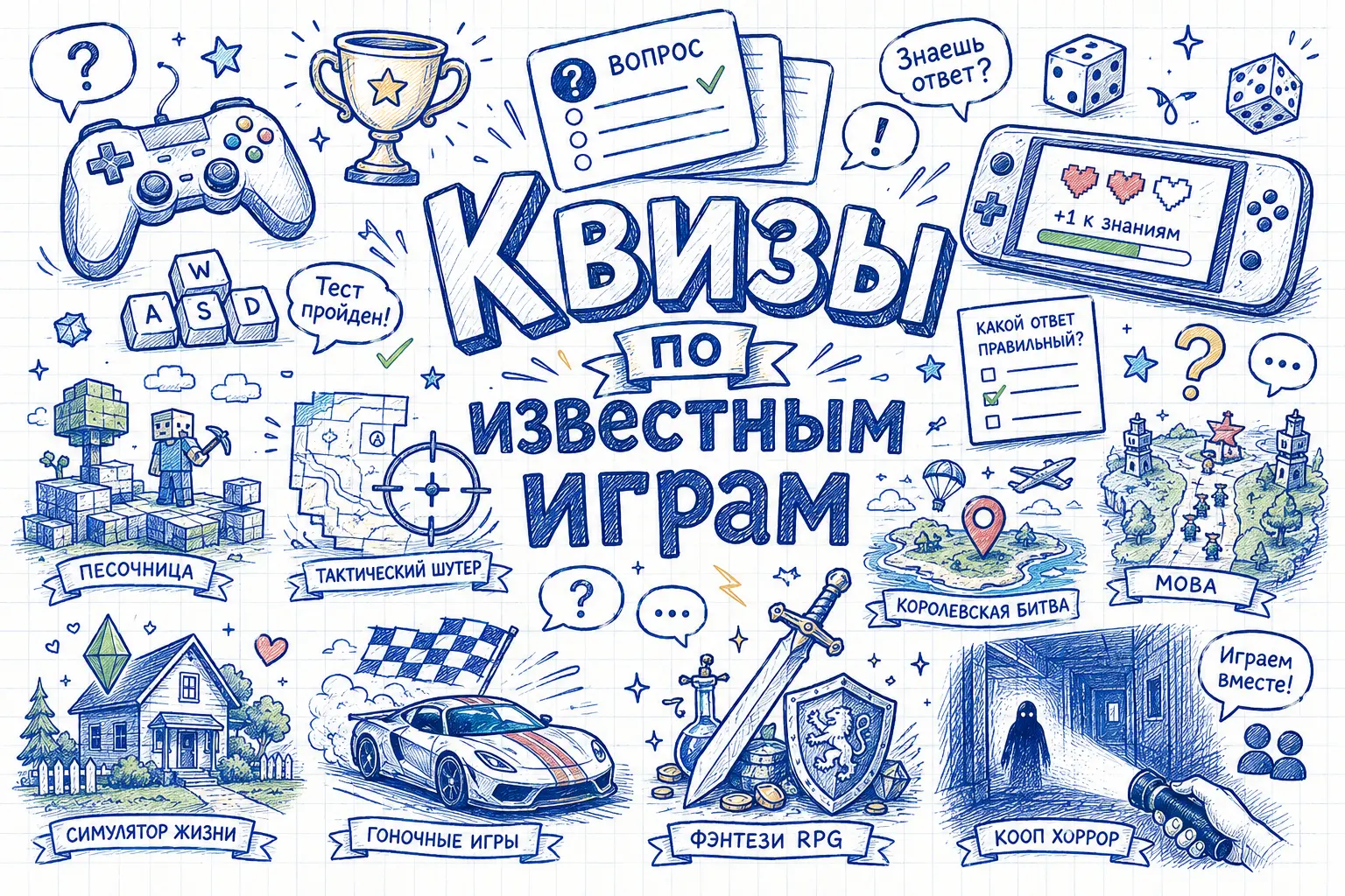 Квизы по известным играм Квизы по известным играм